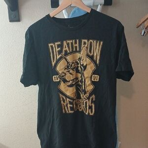 Ripple Junction Death Row Records Unisex Doberman Pinscher Logo Graphic Tee L